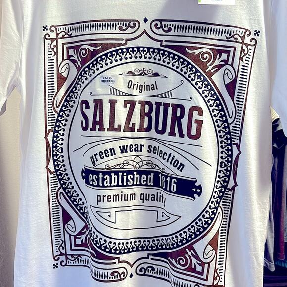 Green Wear Selection Salzburg Austria Tee Shirt Size XS NWT - Picture 4 of 4